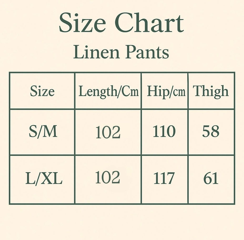 Olive Striped Linen Pants