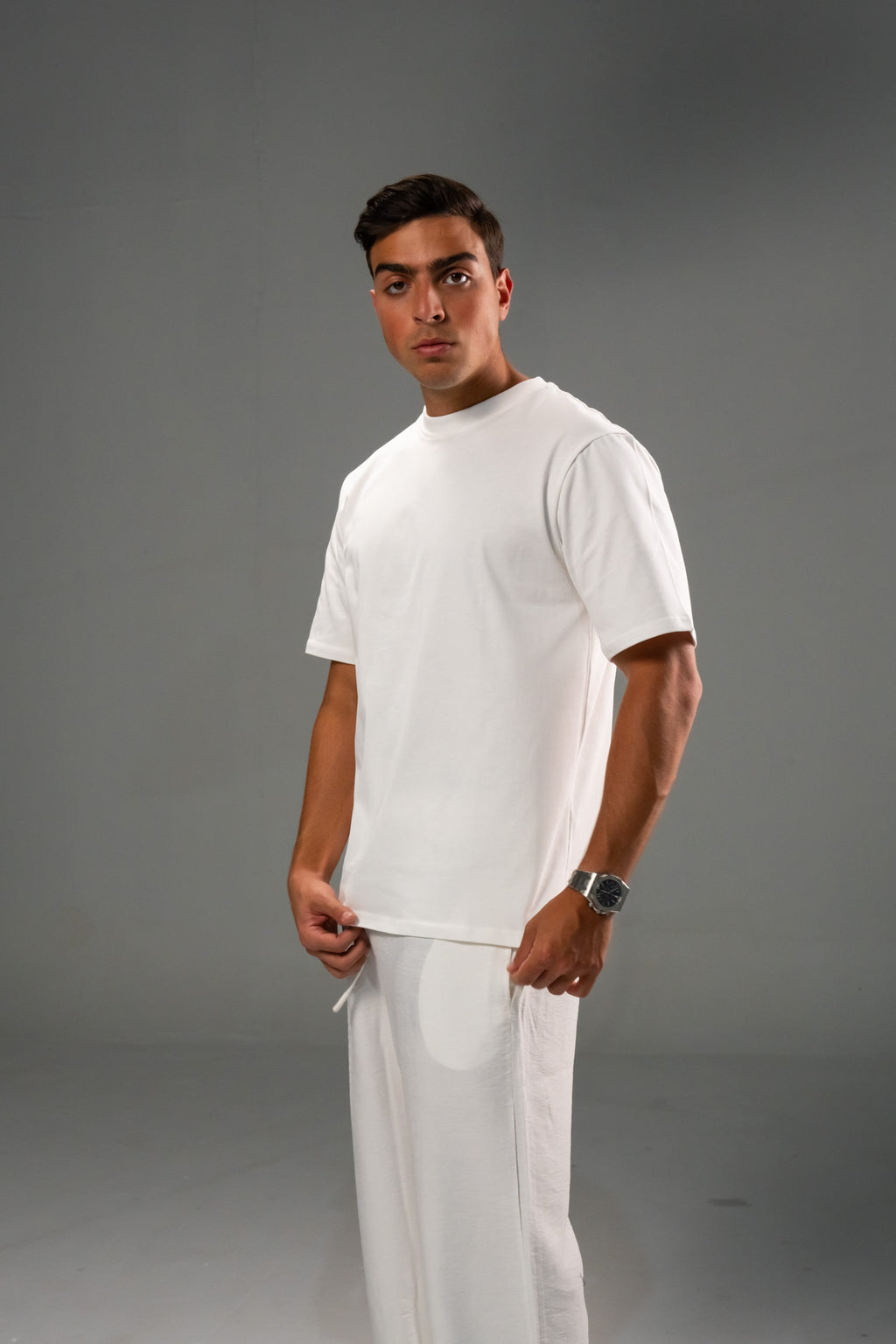 White Basic Tee