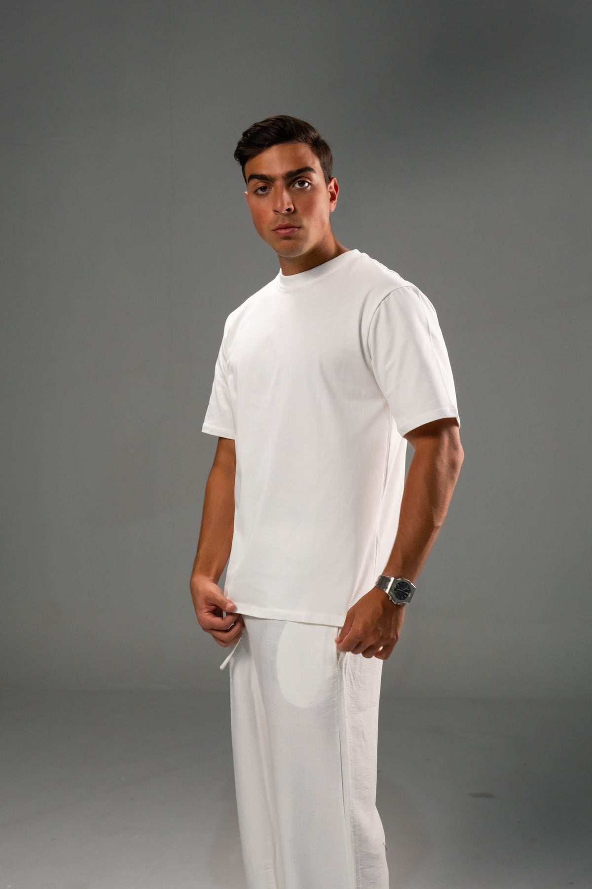 White Basic Tee