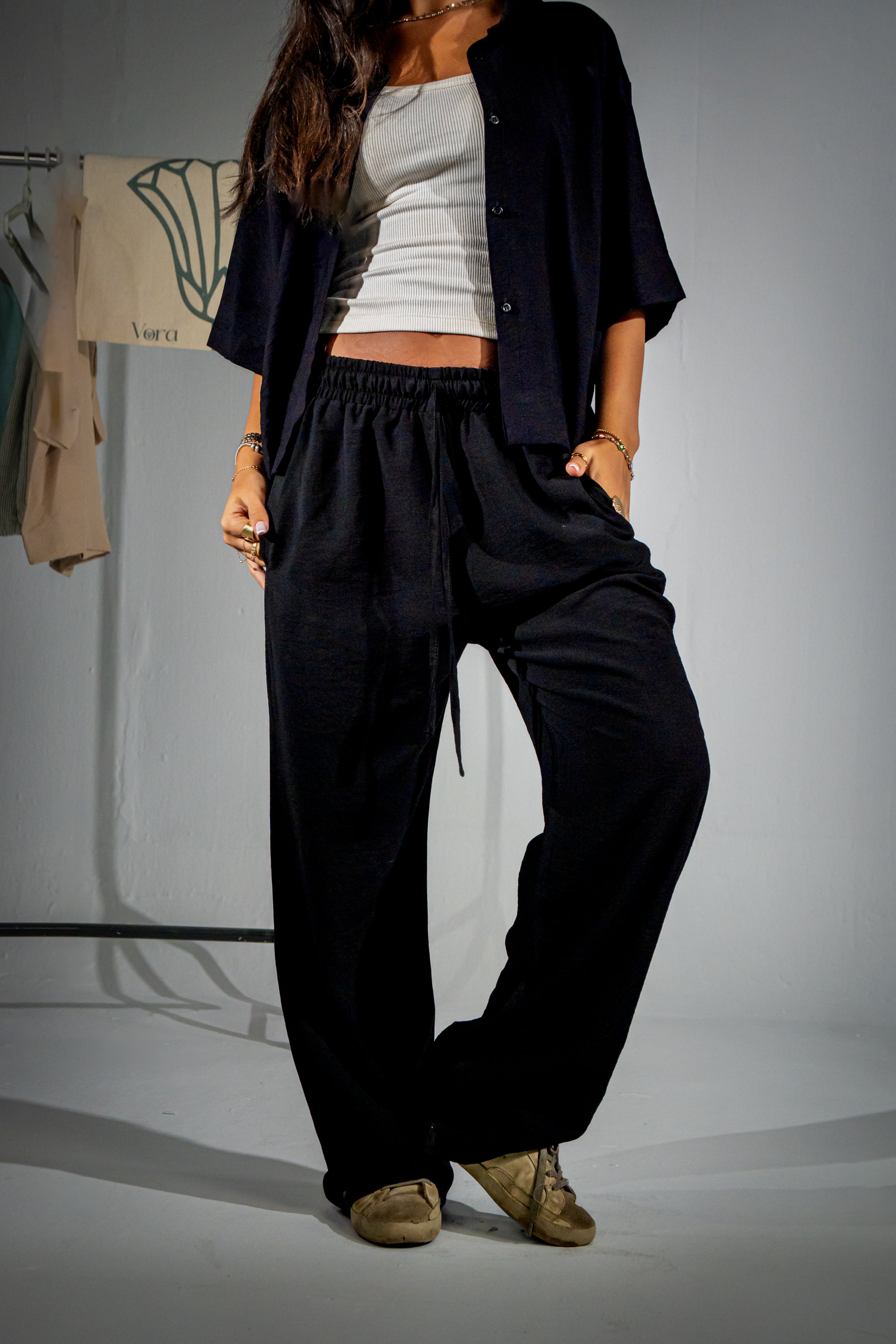Black Linen Pants