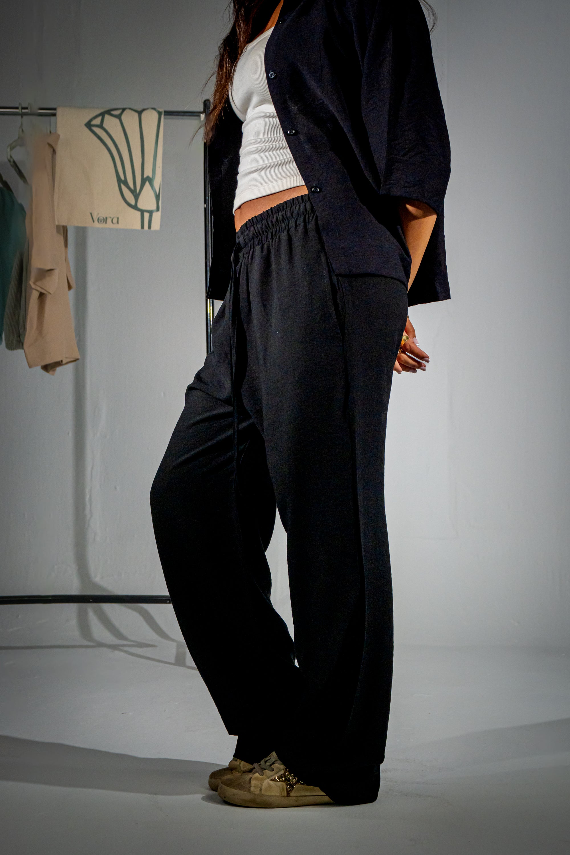 Black Linen Pants